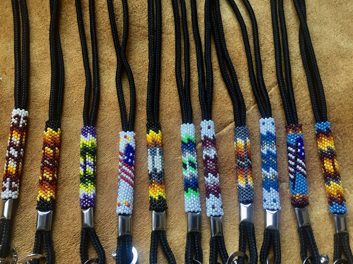 Beautiful Peyote Stitched Lanyards | Etsy