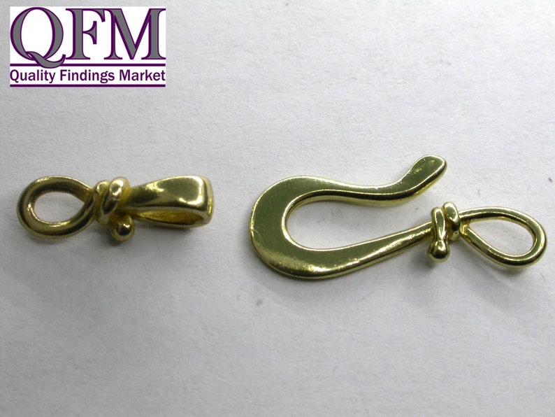 4 sets/pkg Decorative Hook and Eye Locks in Brass Size Hook Etsy