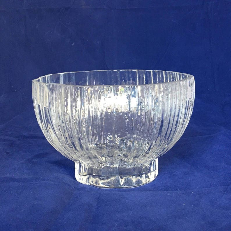 Rosenthal Studio Linie Crystal Glass Ribbed Centerpiece Fruit Etsy