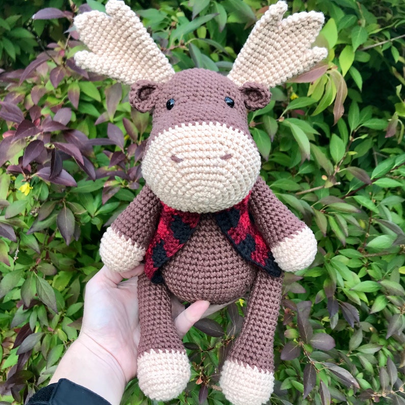 Crochet Moose Pattern Crochet Christmas Moose Pattern | Etsy