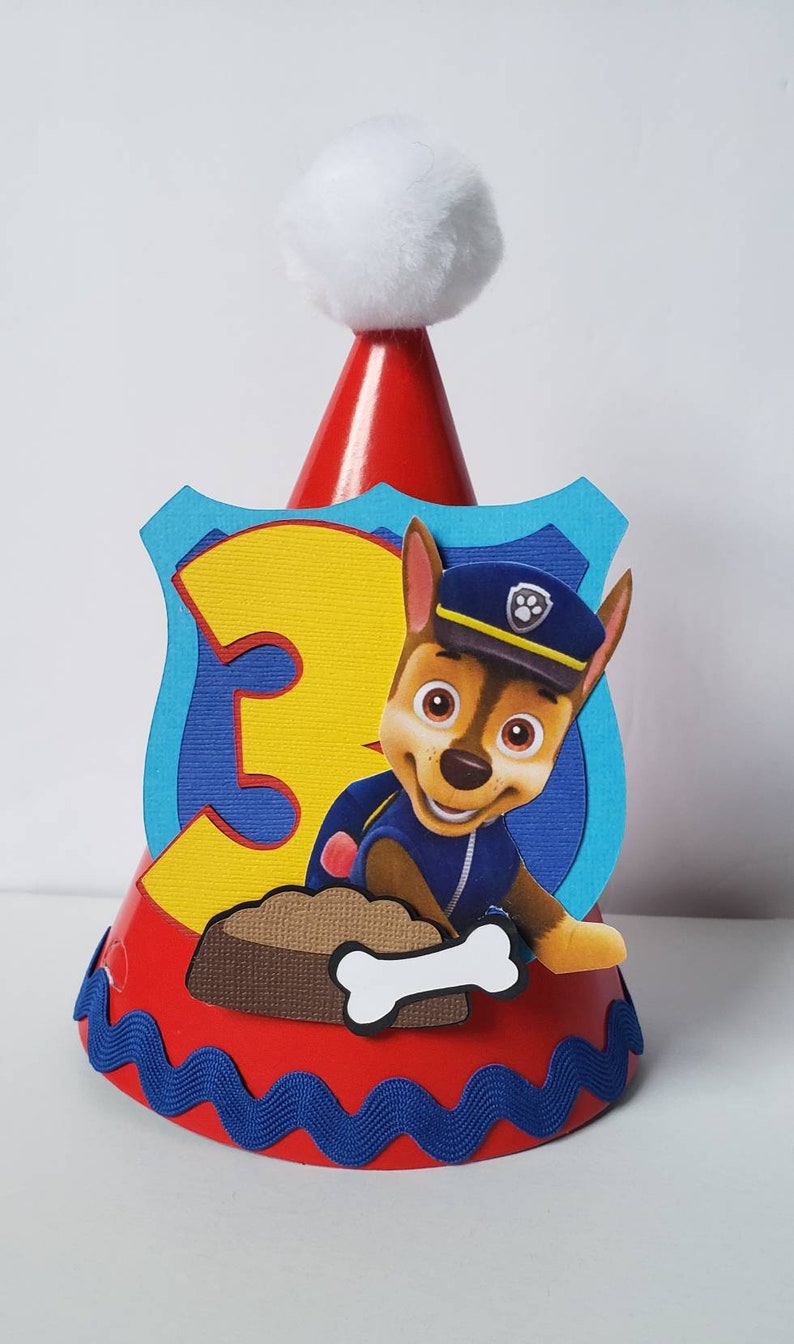 Paw Patrol Birthday Hat Paw Patrol Hat Paw Patrol Party Hat Etsy
