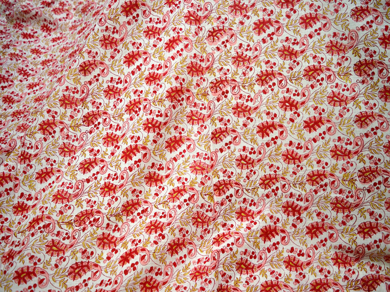 Soft Cotton Fabric Hand Printed Fabric Block Print Cotton | Etsy