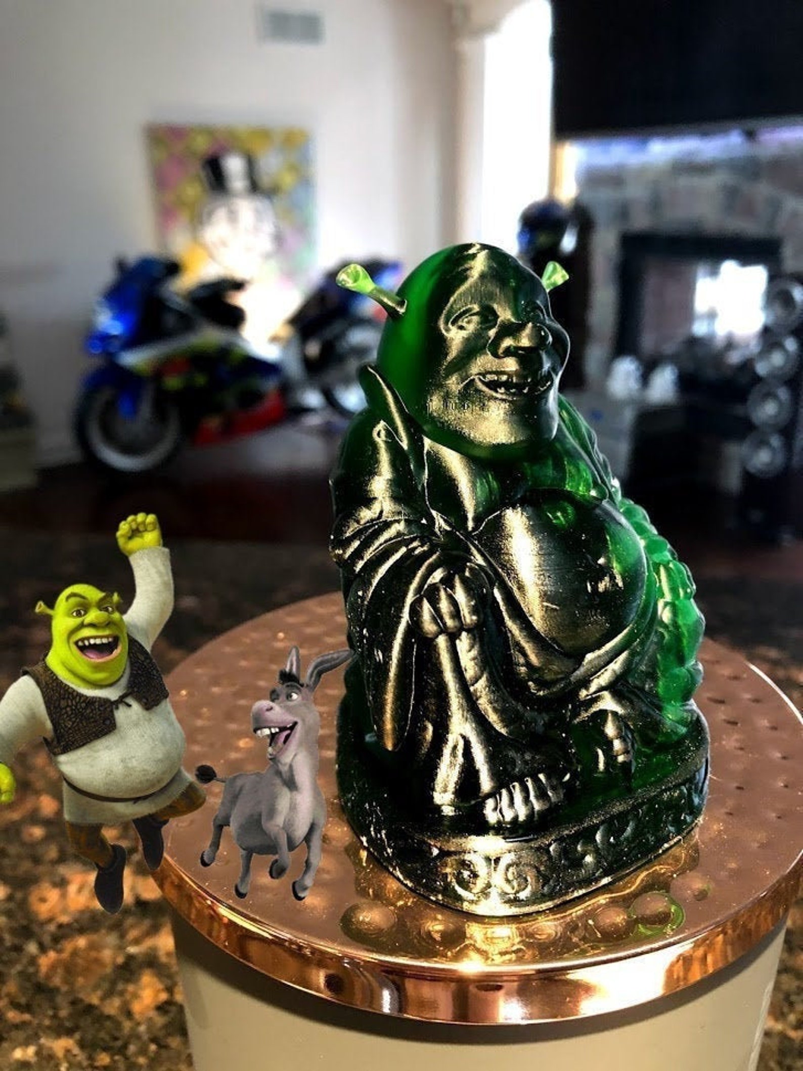 Shrek Buddha Figurine Statue Great gift | Etsy