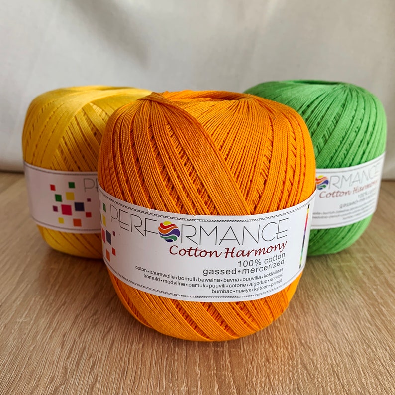 Cotton crochet thread size 20 amigurumi yarn 100 Egyptian Etsy