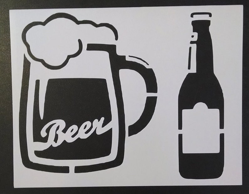 beer-bottle-mug-glass-custom-stencil-fast-free-shipping-etsy