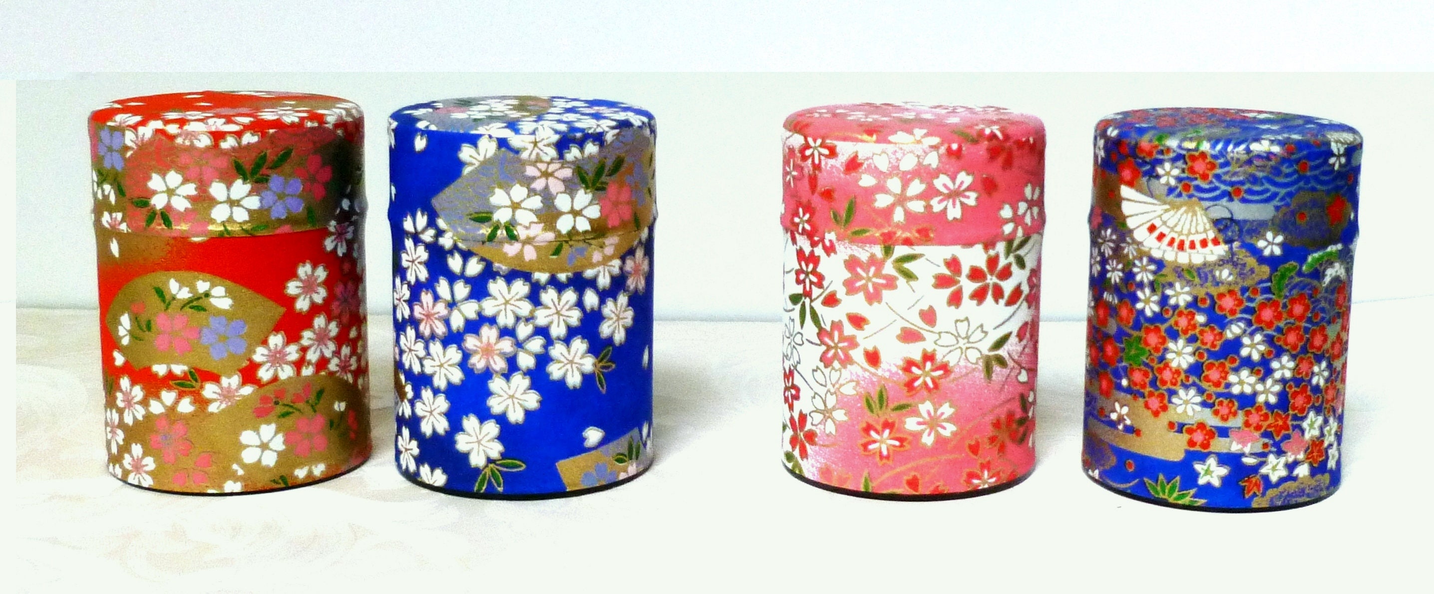 Matcha Tea Storage Container Washi Japanese Paper Design Tin Etsy