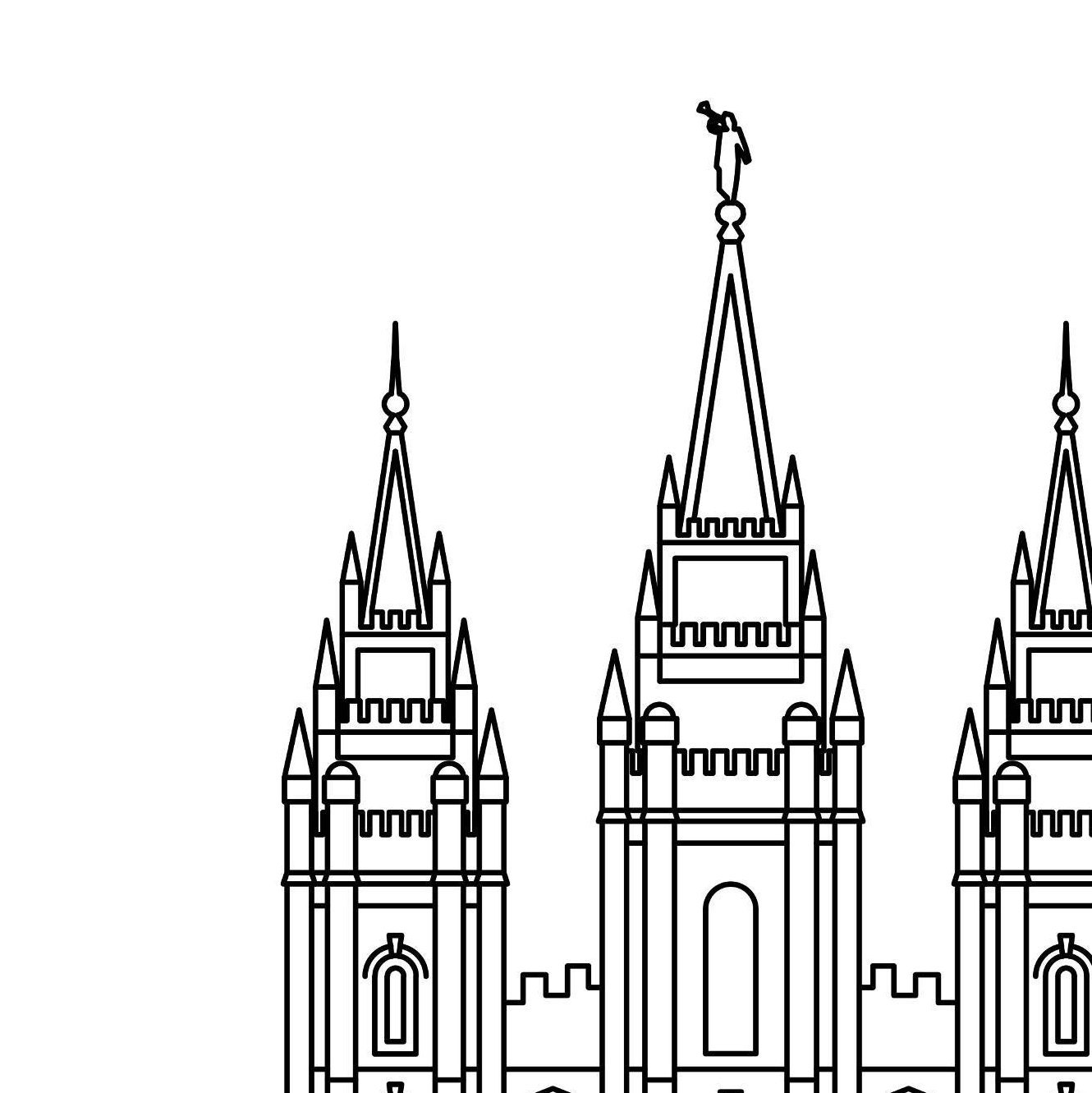 Salt Lake Temple Print // 5x7 8x10 or 11x14 // Portrait or | Etsy