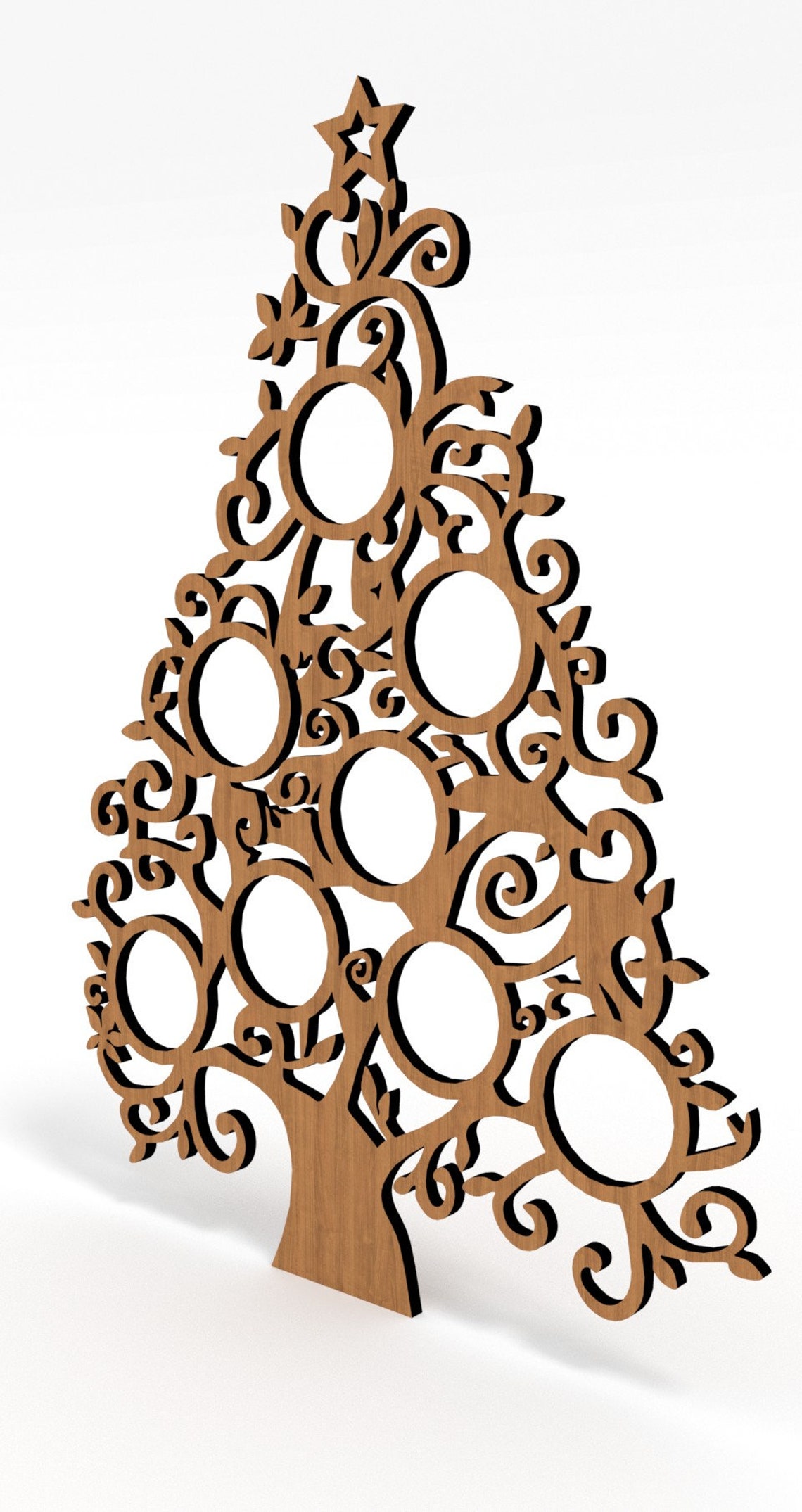 Christmas tree dxf files for Laser Cnc machine Etsy