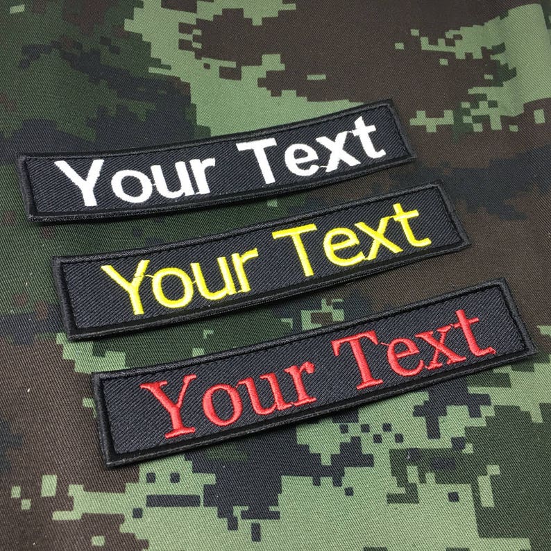Personalized Custom Embroidered Name Tapes Tactical Tags | Etsy