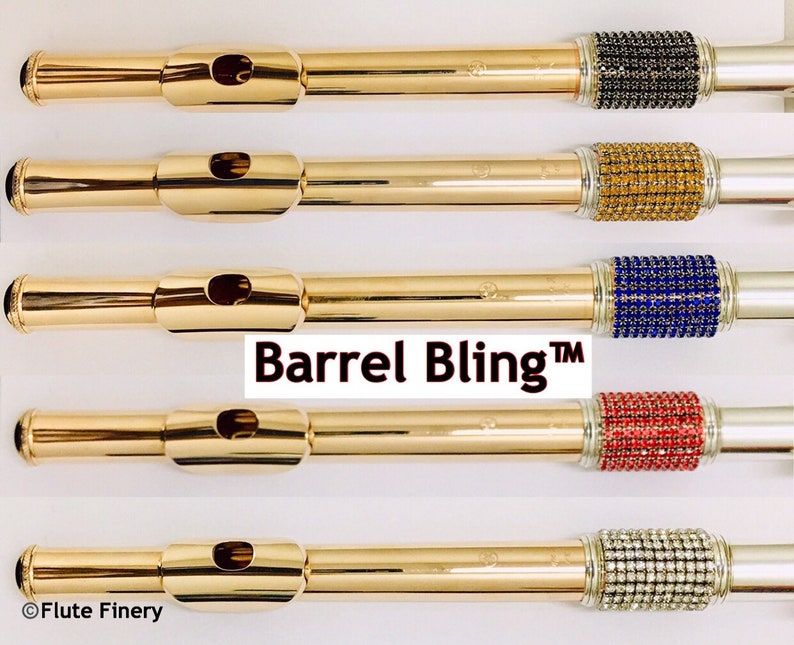 Flute Barrel Bling™ by Flute Finery in Silver Gold Blue Red Etsy
