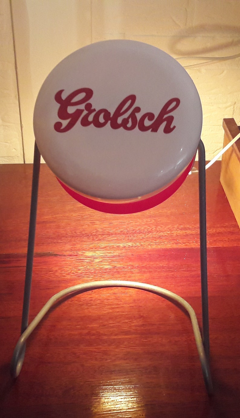 Dutch Grolsch table lamp with beer bottle cap desk lamp Etsy