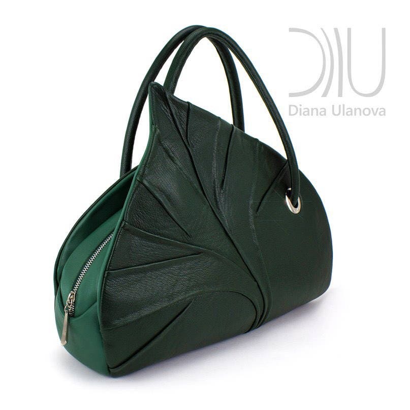 Leather Handbag Designer Handbag Berezka | Etsy