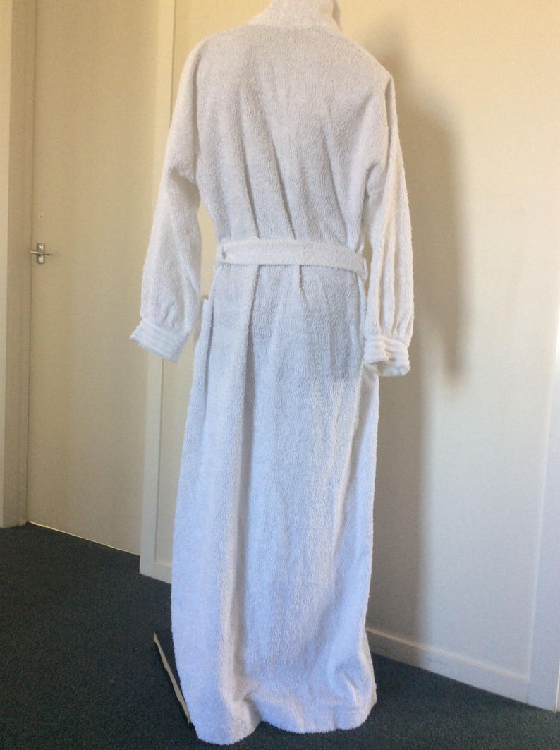 Vintage Supertex Cotton Chenille long White Bathrobe Robe Etsy
