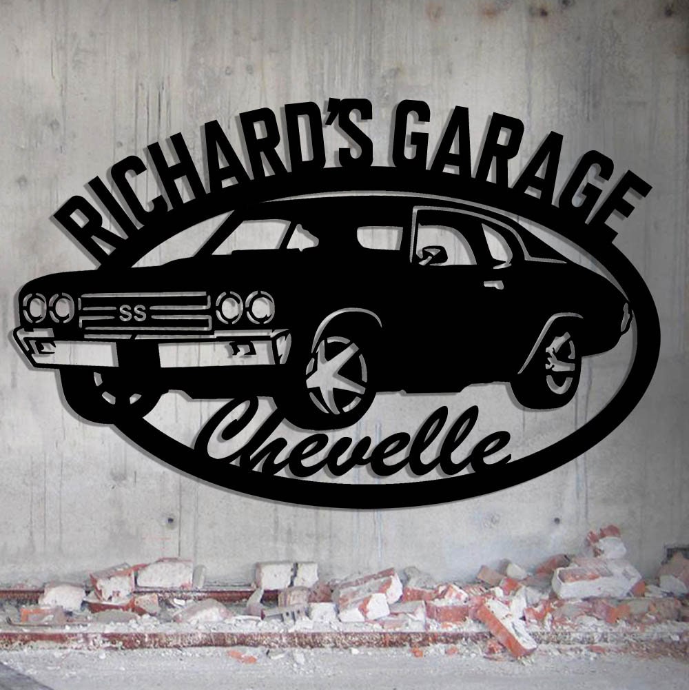 Metal Sign Custom Camaro Garage Personalized Custom Metal Etsy