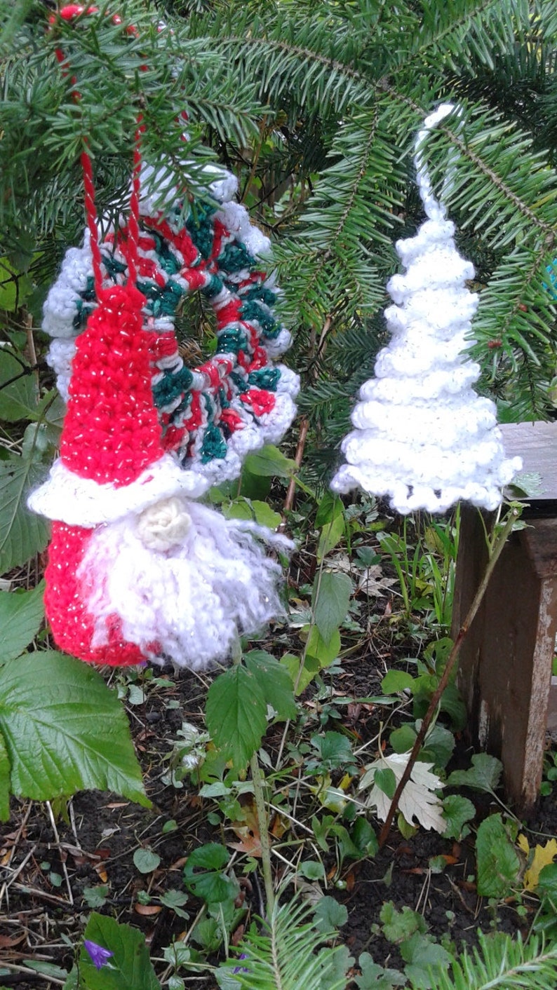 Santa Gnome Crochet PATTERN Santa Gonk Fast Cute Easy Fun