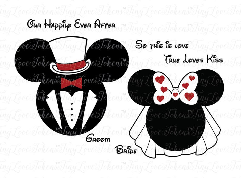 Download Disney Wedding SVG Design for Silhouette and other craft ...