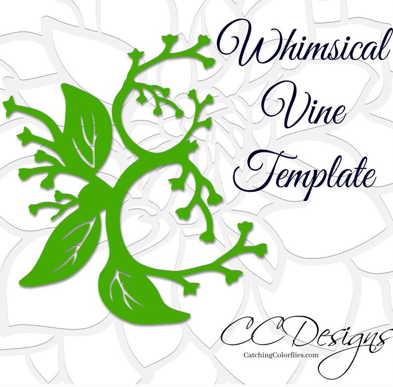 Leaf & Vine Templates Printable Vine Template Leaf Vine SVG | Etsy