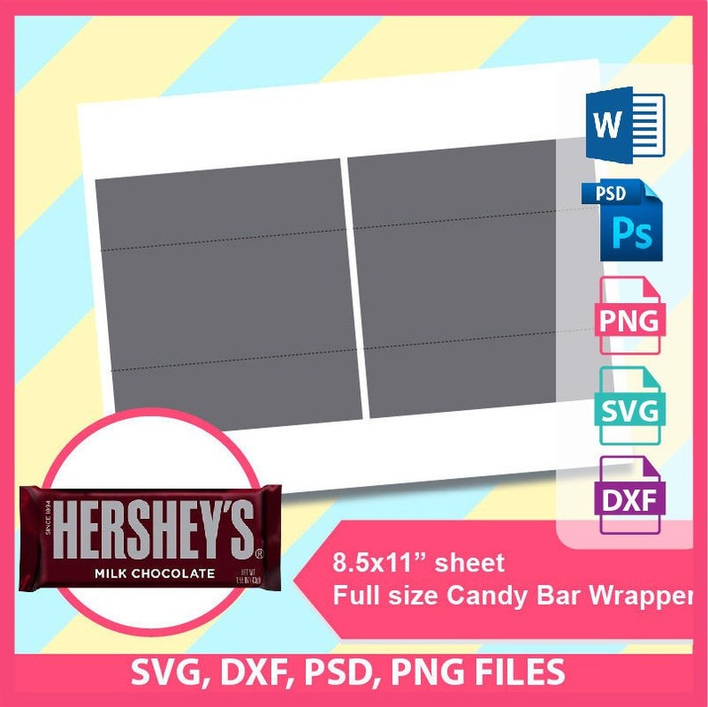 hershey candy bar wrapper template photoshop free
