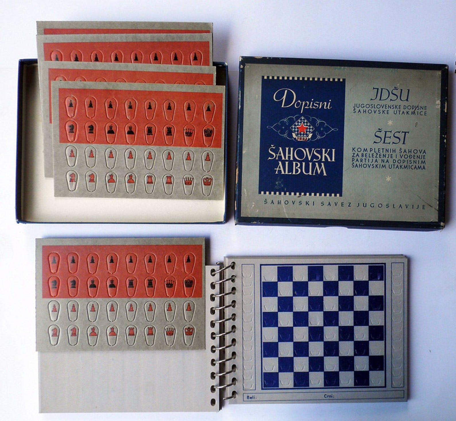 Postal Chess Recorder Album / Correspondence Chess / Six Etsy