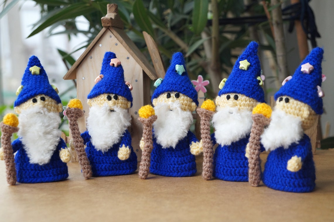 Wizard finger puppet wizard toy merlin wizard gift gandalf Etsy