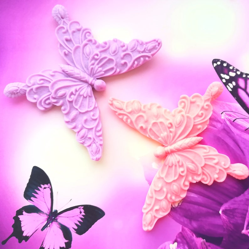 Butterfly Mold 2d Butterfly Silicone Mold Butterfly Cake Etsy
