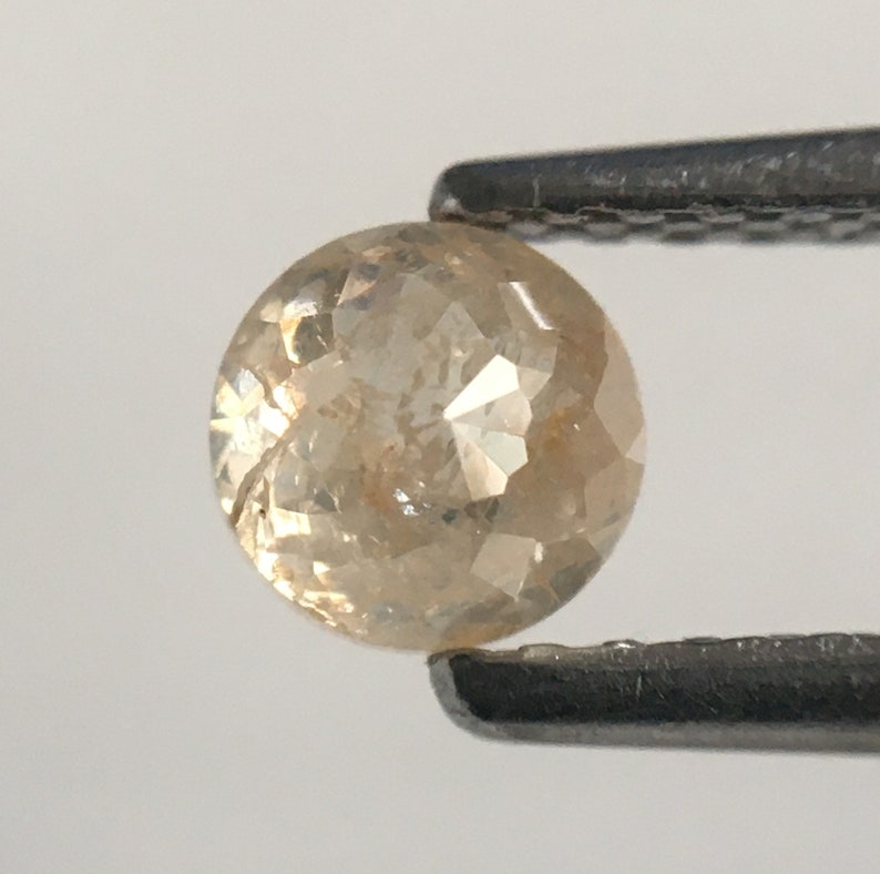 Rose cut Loose Natural diamond SJ5126 1.49 Ct Natural Loose Diamond Rose Cut Round Shape Ice Grey Color 3 pcs 4.36 mm to 4.46 mm