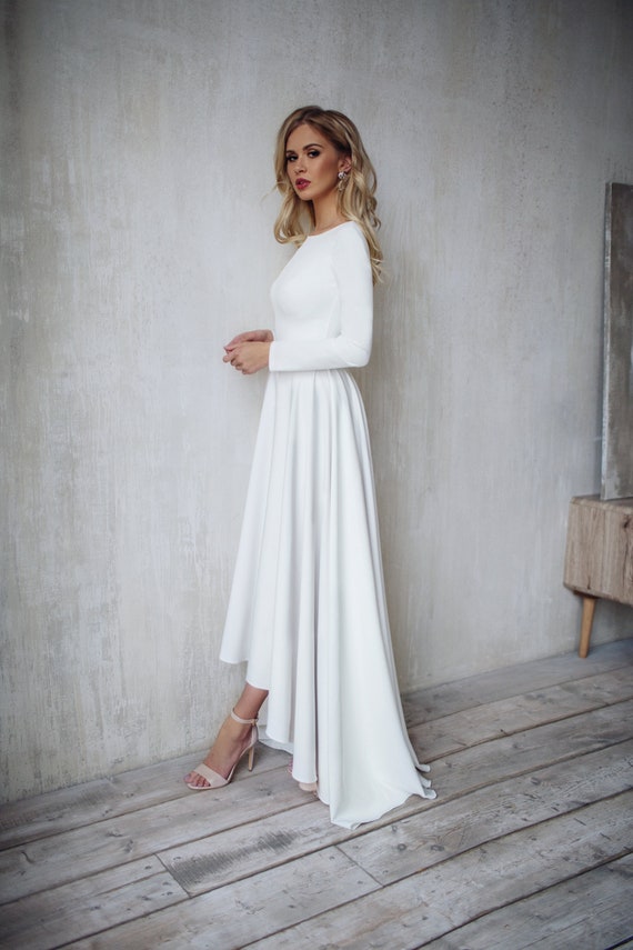 etsy simple wedding dress