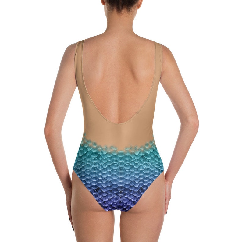 Mermaid Scales Swimsuit Realistic bodysuit one piece skin Etsy