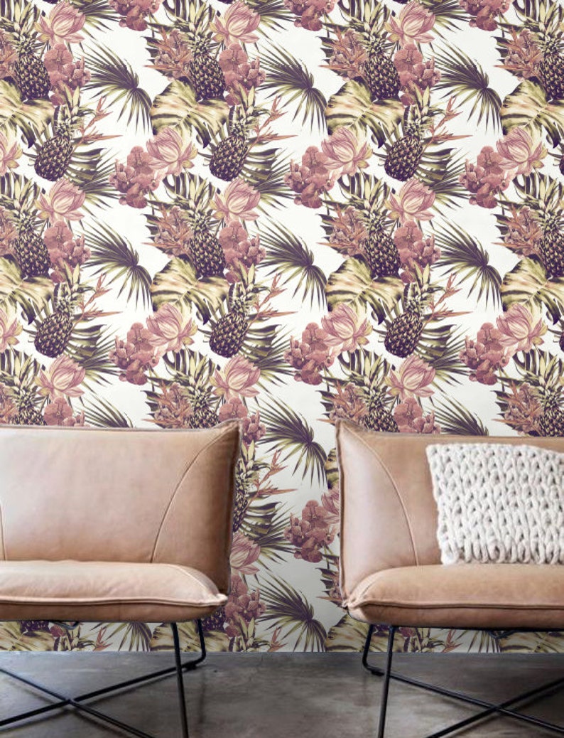 Tropical Wallpaper Removable Wallpaper Selfadhesive Etsy