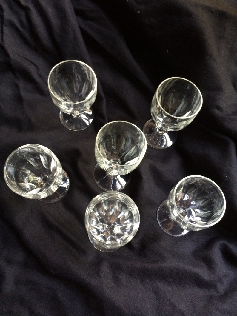 Small Stemmed Glasses Wine Sherry or Liquor Cordials Clear Etsy