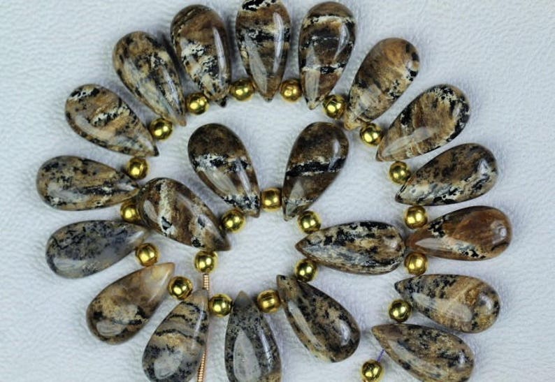 20 piece smooth Agate briolette beads 8 x 17 mm Approx