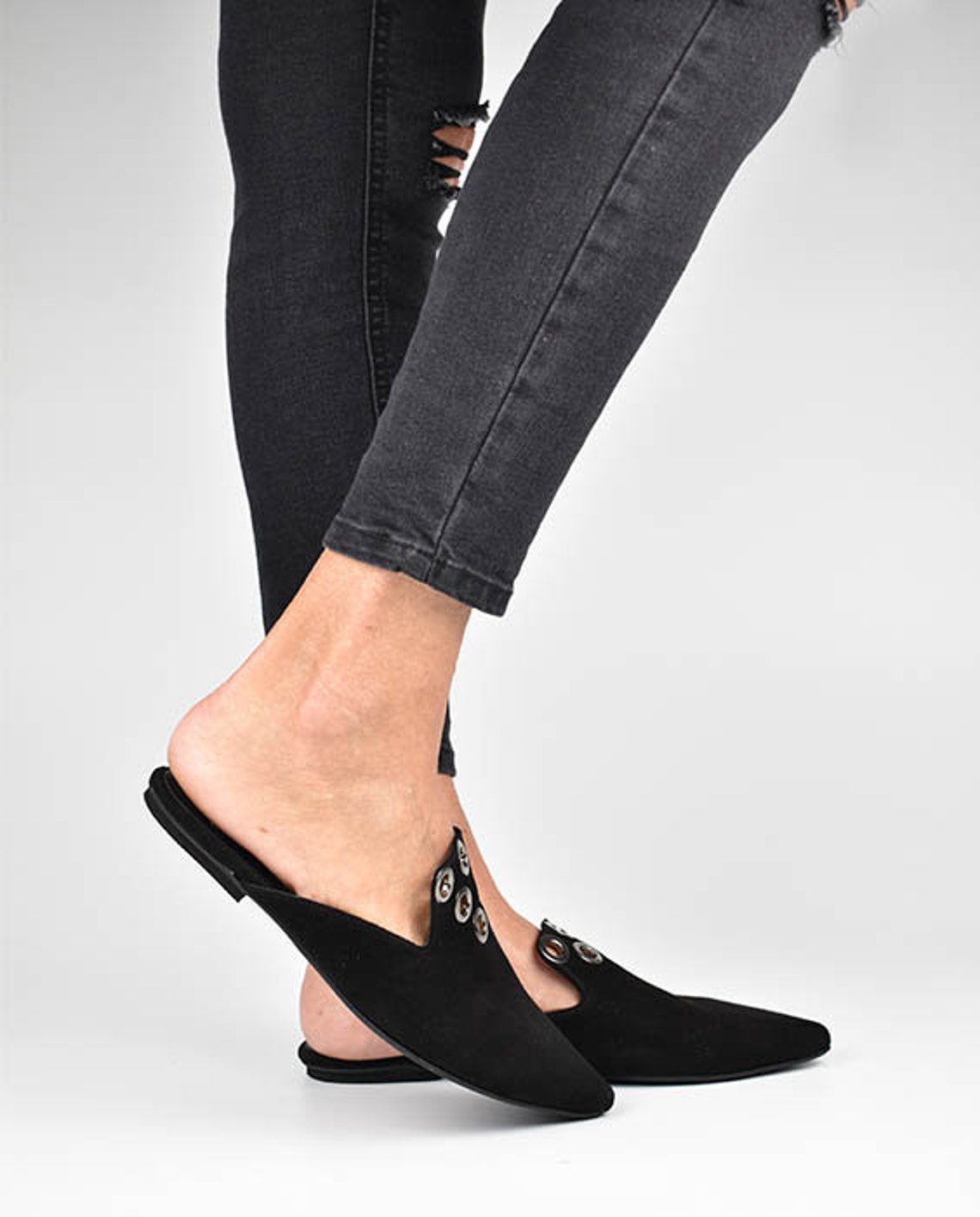 colorful mules shoes