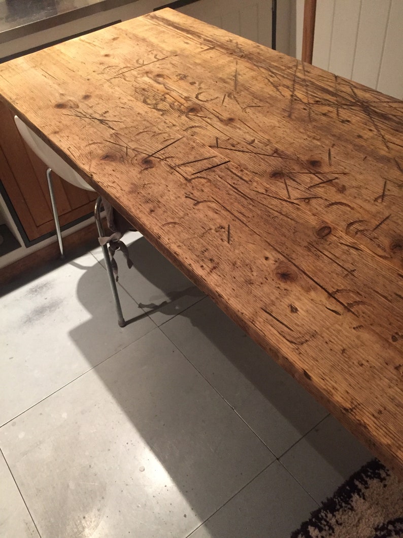 Reclaimed scaffold board table top/worktop Etsy