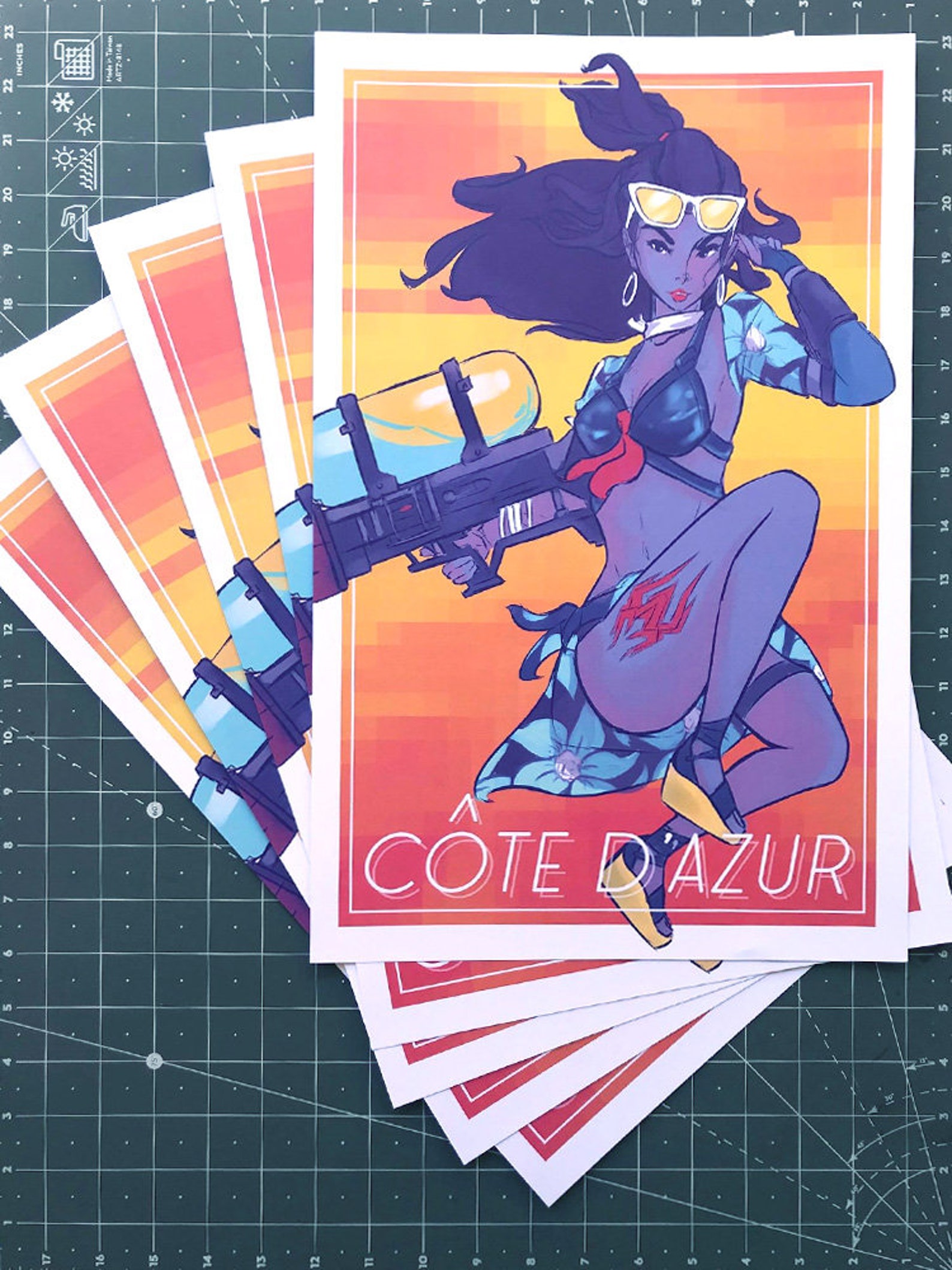 Summer Widowmaker Cote D&Amp;#39;Azur Overwatch Print Poster | Etsy