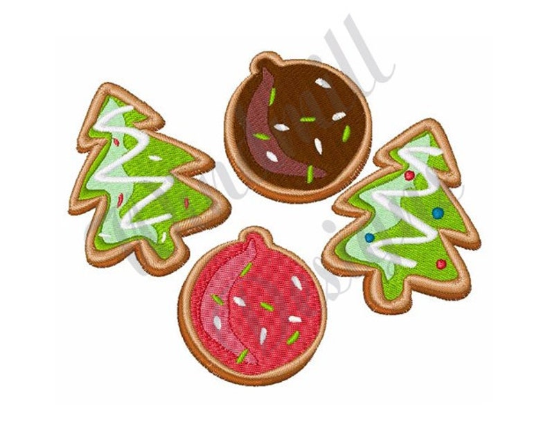 Christmas cookies machine embroidery design embroidery  etsy
