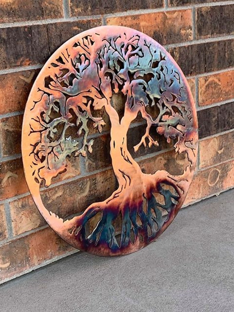 Metal Tree of Life Wall Art Metal Tree of Life Family Tree Etsy