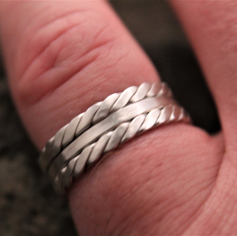 Sterling Silver Ring Band Soldered Stacking Rings Wedding Etsy
