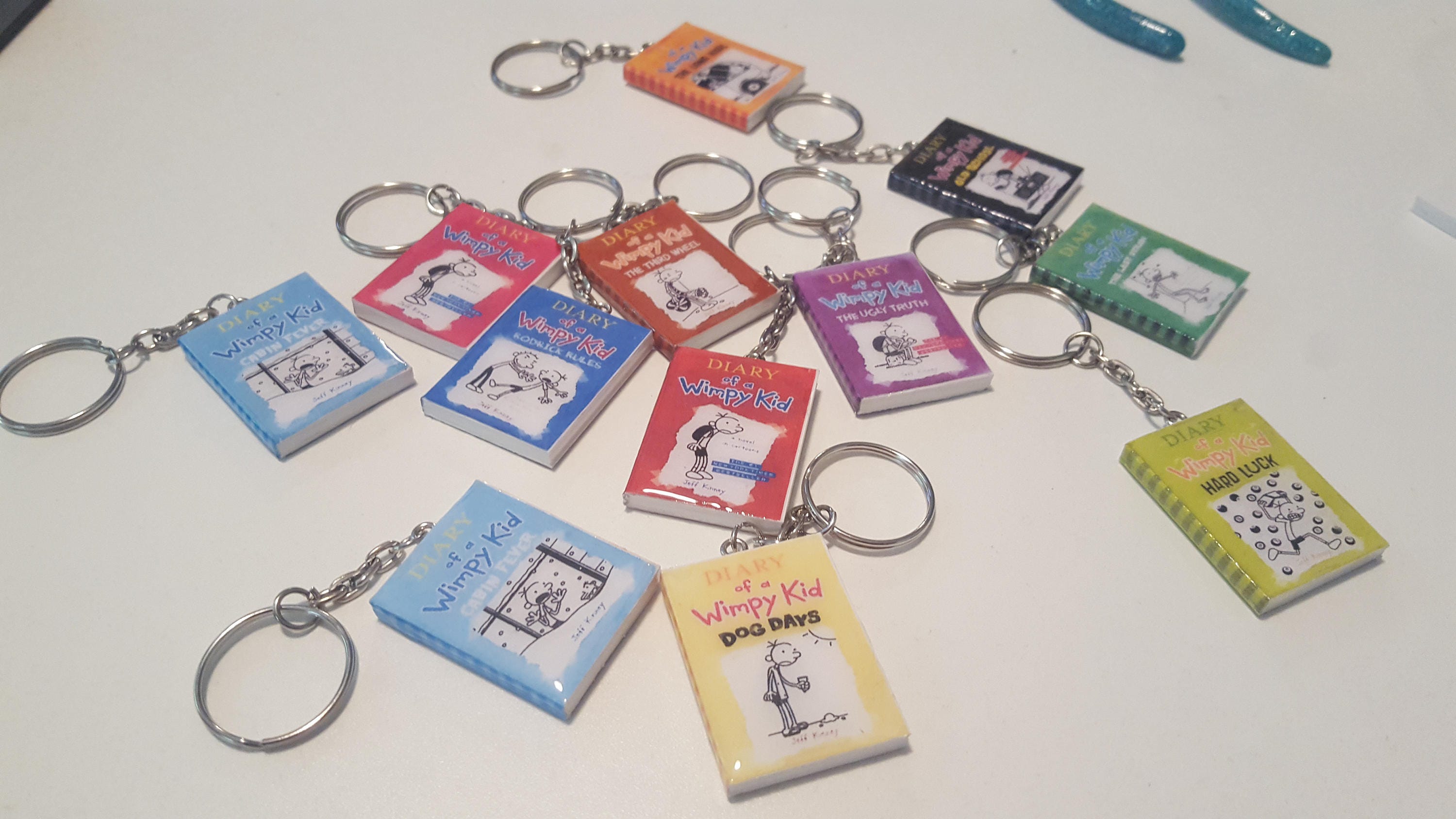 Custom Small or Mini Book Keychain Etsy