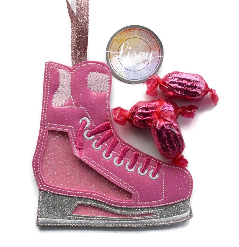 5x7 Ice Hockey Treat Bag Skate Hanging Decoration Speed Etsy