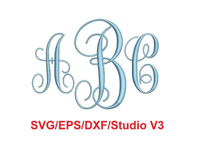 Download Vine monogram alphabet svg/eps/dxf/Studio v3 cutting files ...