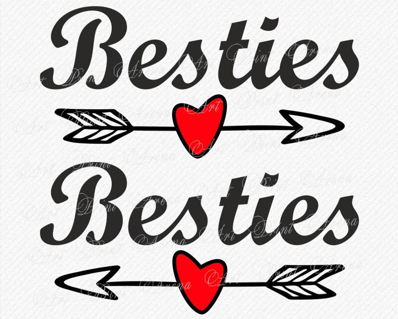Download Besties SVG Besties heart Besties silhouette Besties svg ...