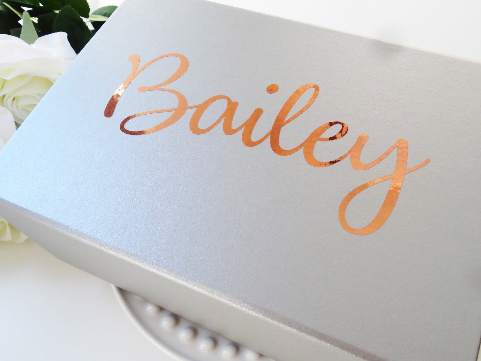 Custom Name Vinyl Stickers Gift Box Favor Vinyl Decals Etsy