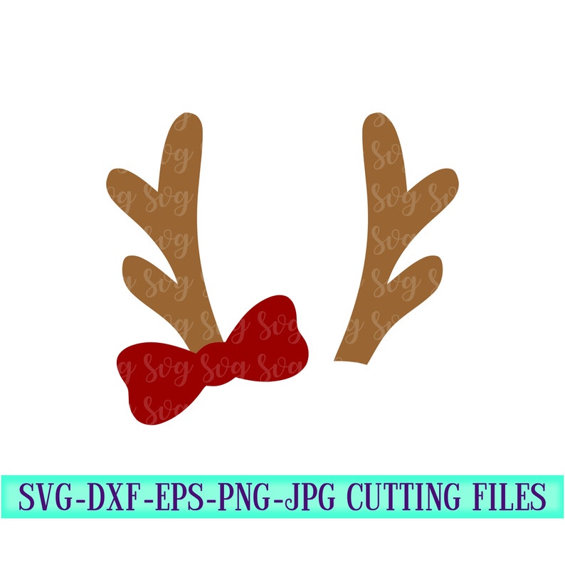 Download Antler Monogram SVG Antlers Monogram SVG Reindeer | Etsy