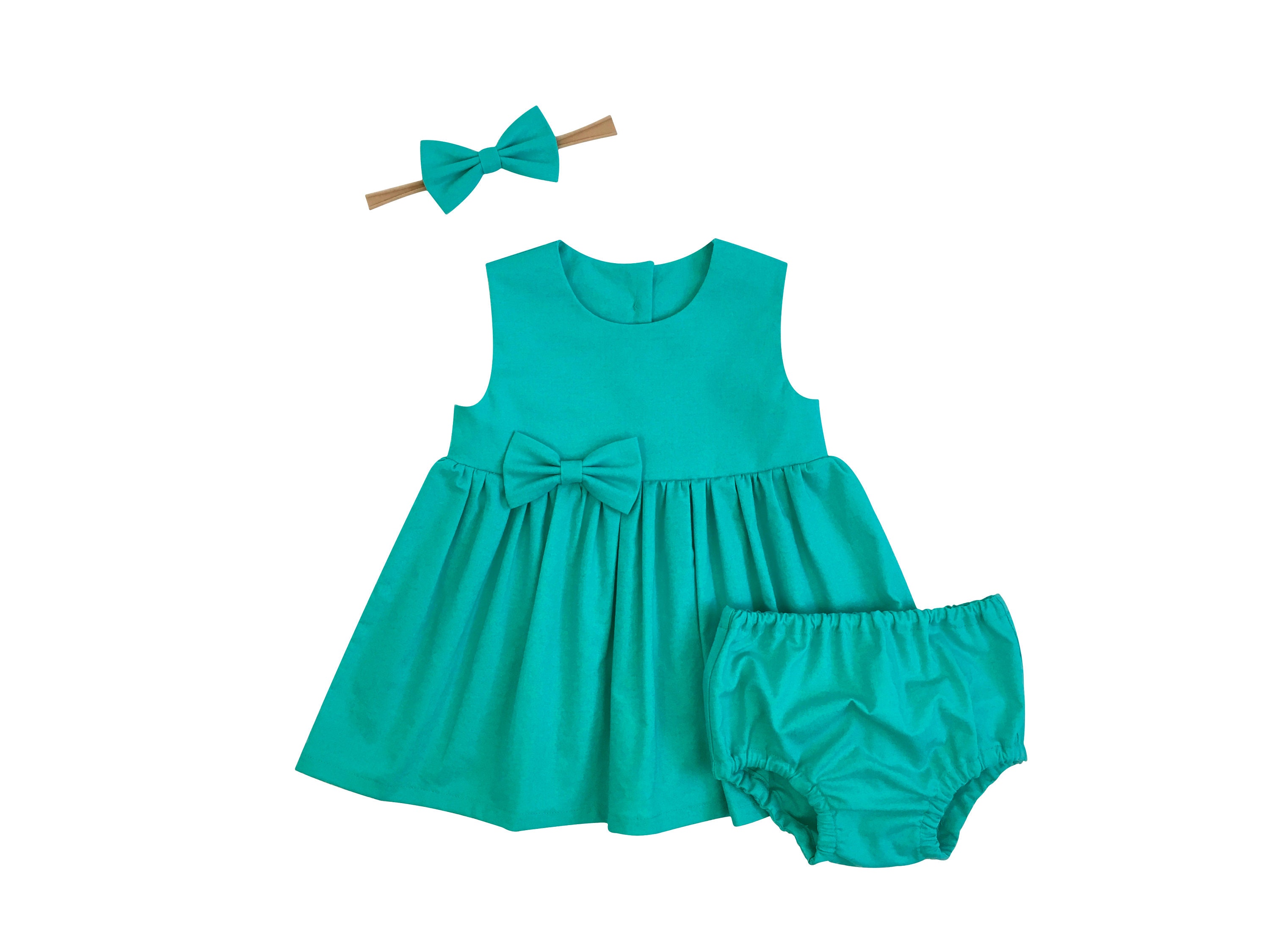 Teal baby dress baby girl dresses teal flower girl teal Etsy