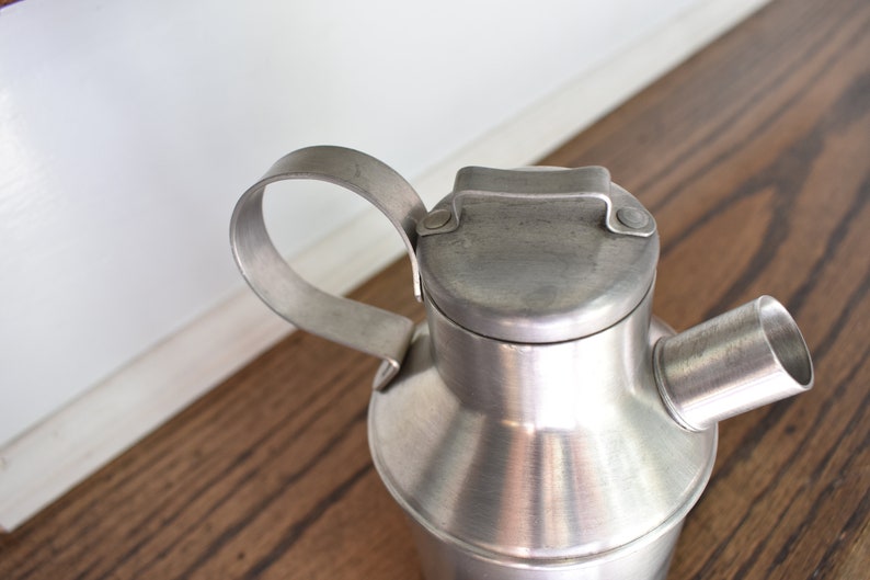 Spartan Pewter Milk Creamer Syrup Jug with Lid Vintage and Etsy