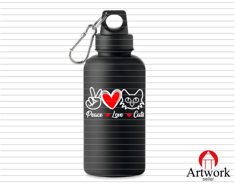 cut dxf png PEACE LOVE CAT cat love cats svg peace love cut file peace svg love svg cat animal Clipart Cut Cutting eps