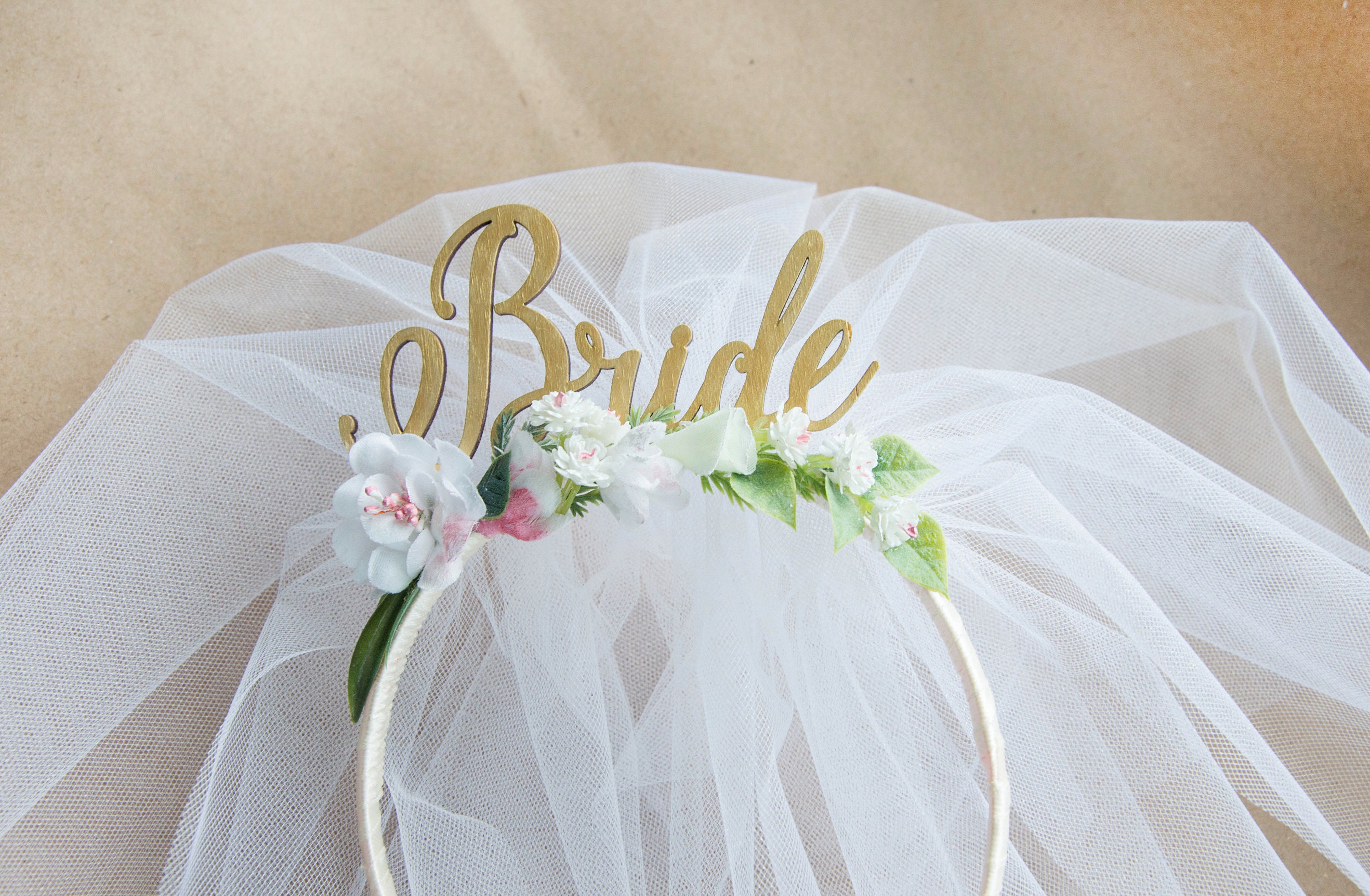 Bride Party headband Hen Party Crown Headband Veil headband Etsy