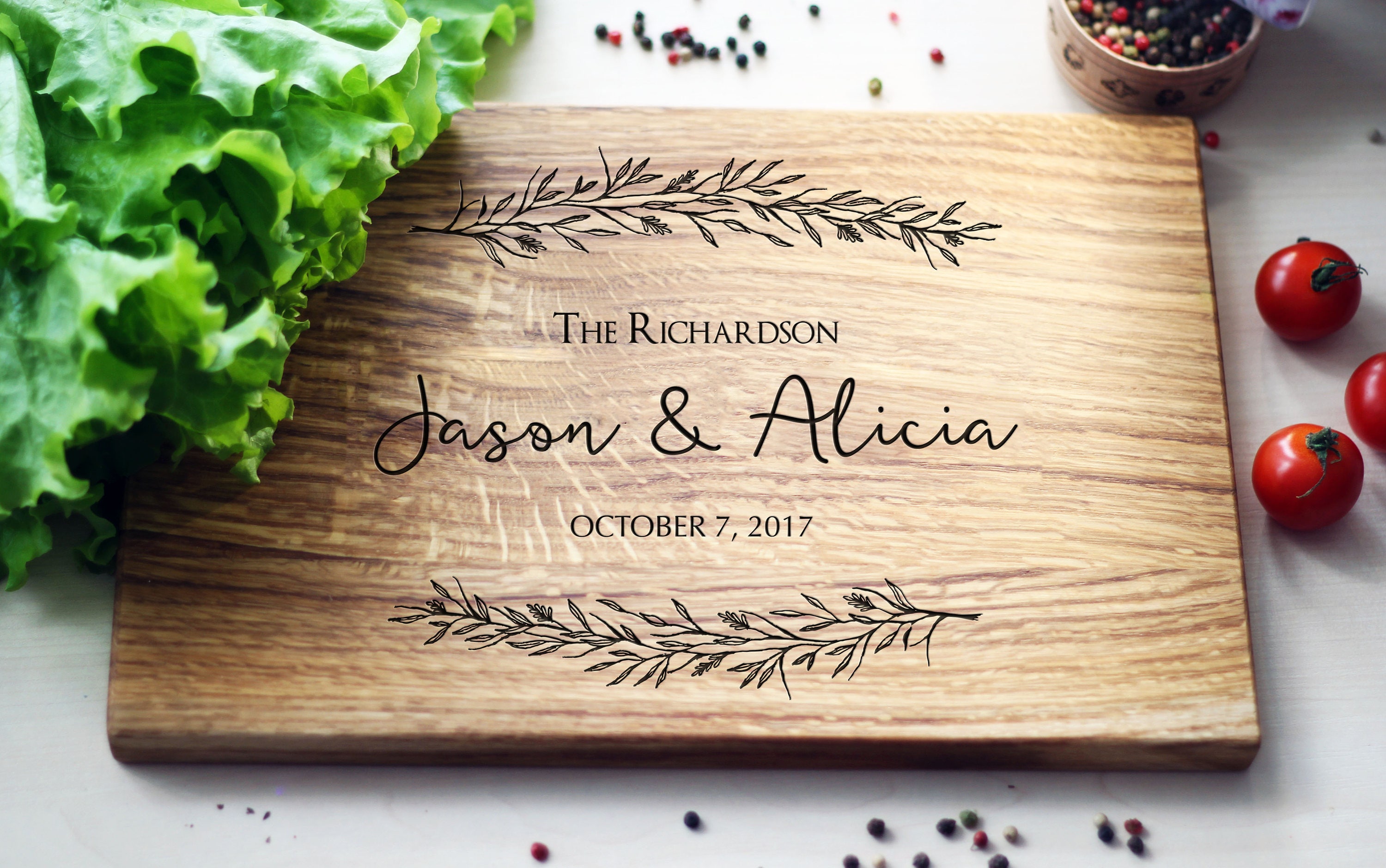Personalized Cutting Board T Idea For Couple Wedding T Etsy 