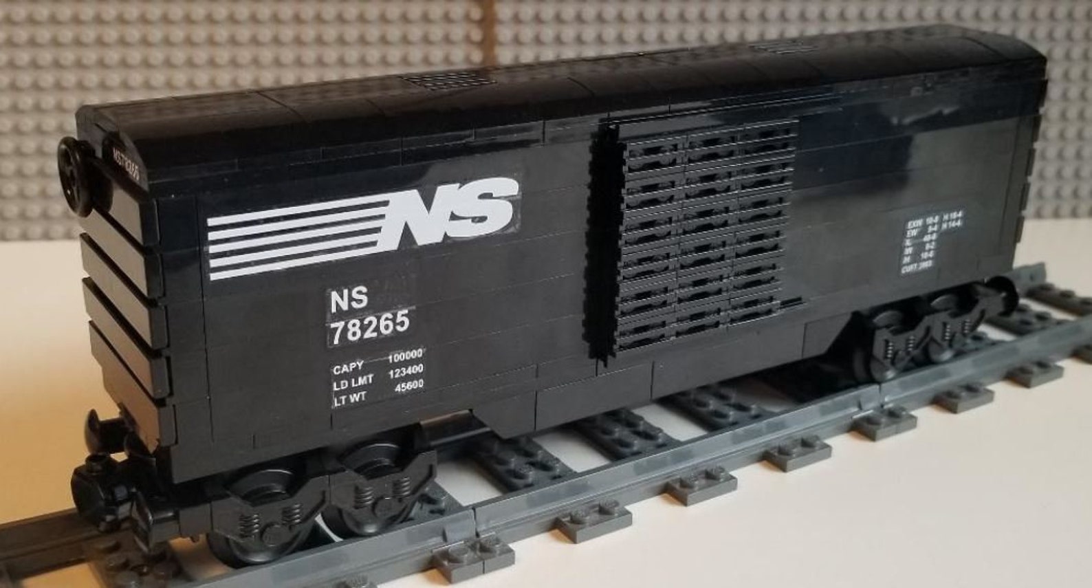Lego Custom Train Boxcar Norfolk Southern Etsy
