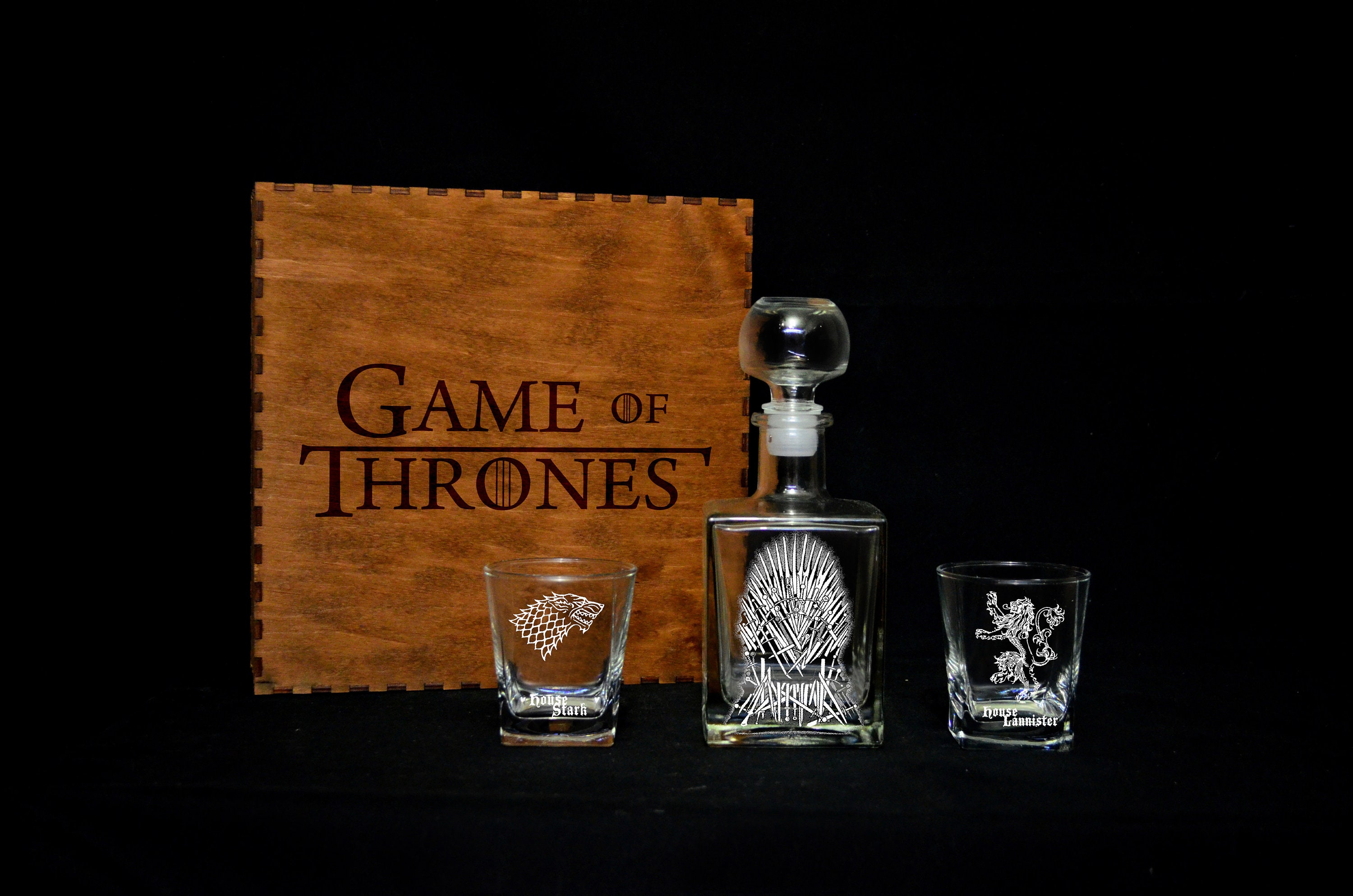 Game of thrones whiskey glass set gift Personalized gift Gift Etsy Game of thrones whiskey glass set gift Personalized gift Gift Etsy